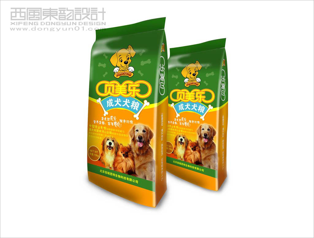 貝美樂成犬犬糧包裝設(shè)計