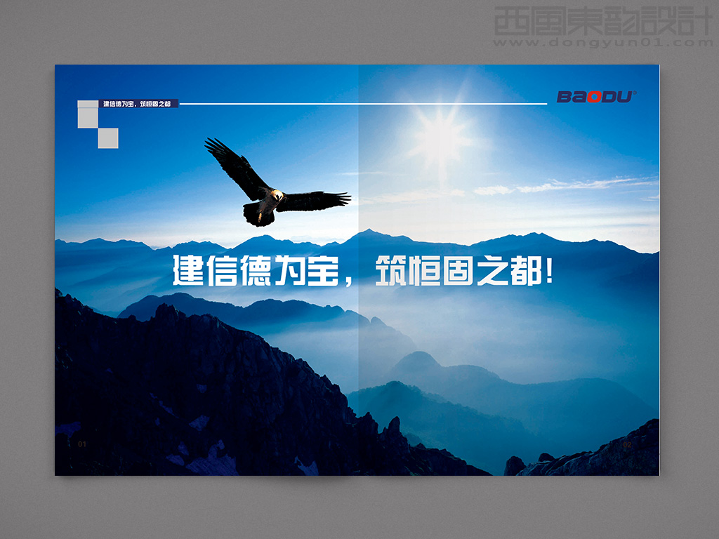 寶都鋼結(jié)構(gòu)集團(tuán)公司畫冊扉頁設(shè)計(jì)