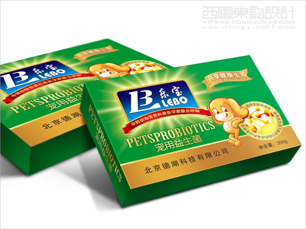 北京德湖科技公司樂(lè)寶系列寵物保健品包裝設(shè)計(jì)之寵用益生菌包裝設(shè)計(jì)