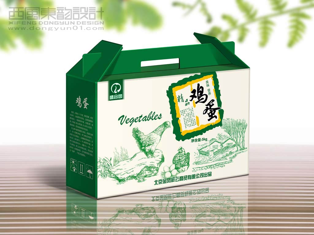 北京金鳳祥云商貿(mào)公司盛合園精品雞蛋禮品盒包裝設計