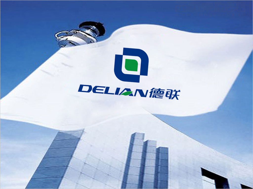 德聯(lián)科貿(mào)（北京）有限公司德聯(lián)DELIAN品牌l企業(yè)旗幟設計