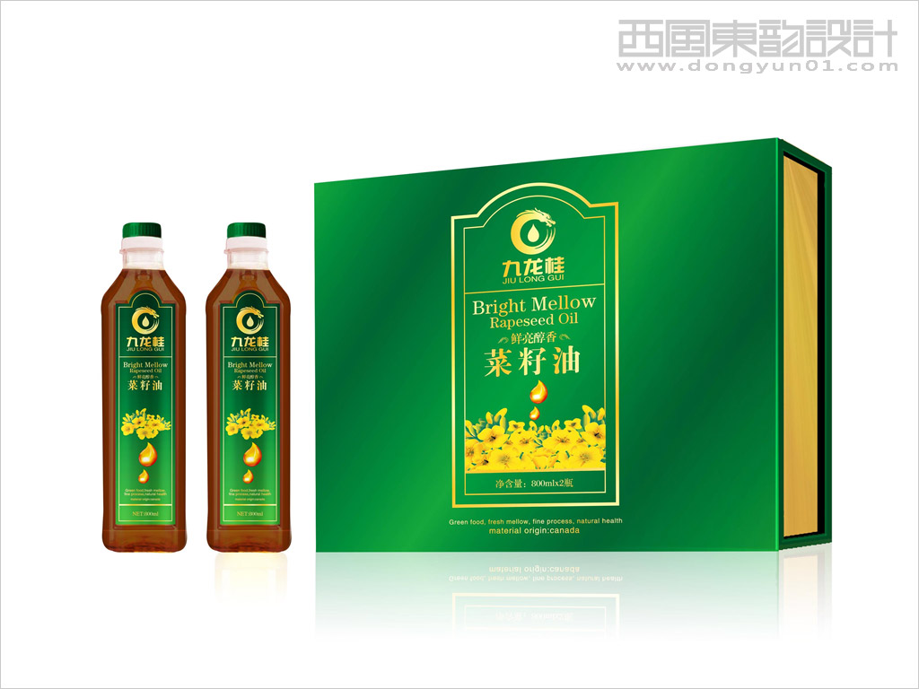 澳加糧油工業(yè)有限公司菜籽油禮盒設(shè)計、菜籽油瓶簽設(shè)計