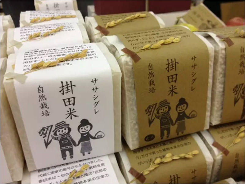 日本大米包裝設(shè)計——簡潔自然的設(shè)計風(fēng)格！