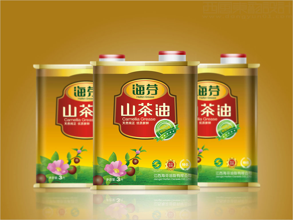 江西海芬油脂有限責任公司山茶油鐵桶包裝設計