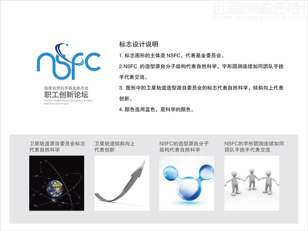 國家自然科學(xué)基金委員會職工創(chuàng)新論壇標志設(shè)計創(chuàng)意理念說明釋義圖