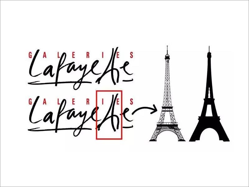 巴黎拉法葉百貨公司（Galeries Lafayette）logo設(shè)計