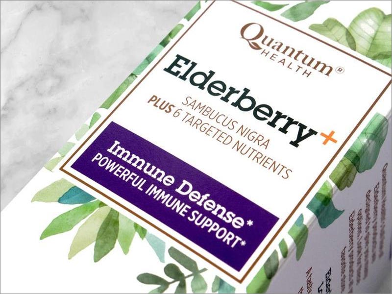 Quantum Health保健品重新包裝設(shè)計(jì)局部特寫(xiě)