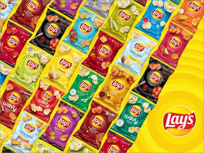 Lay's樂事薯片休閑食品包裝重新設(shè)計(jì)涵蓋了所有口味，包括115種不同的包裝設(shè)計(jì)