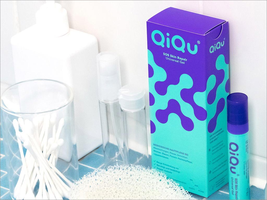 德國QiQu皮膚修復(fù)通用凝膠藥品包裝設(shè)計
