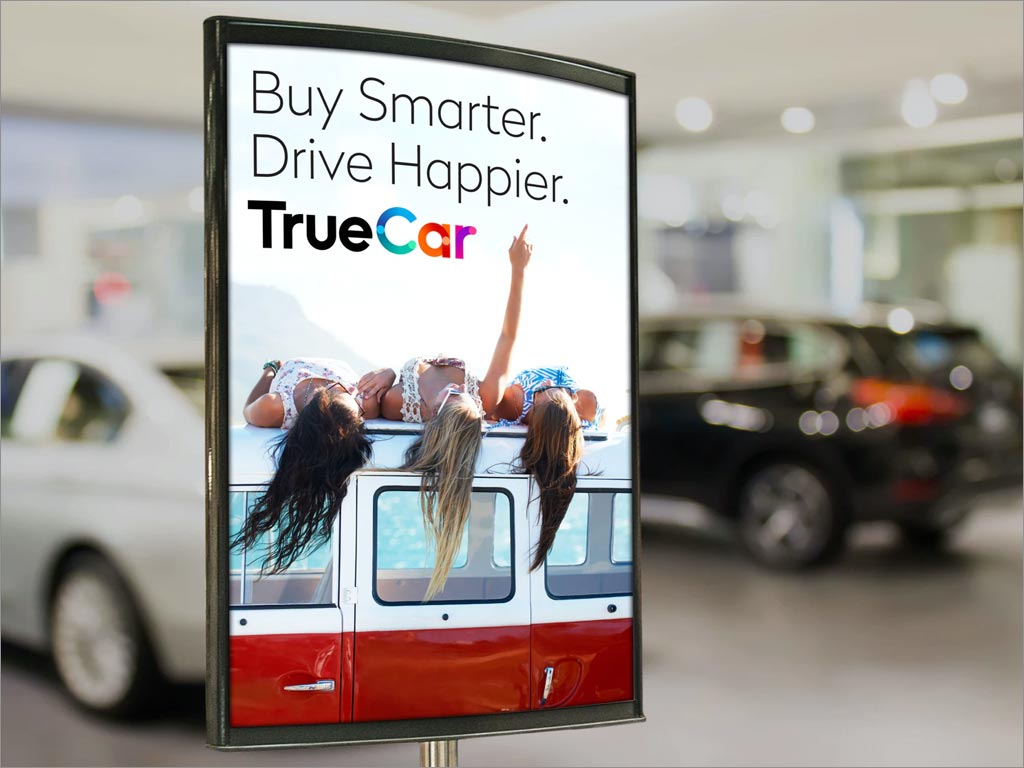美國TrueCar汽車電商網(wǎng)站交易平臺品牌形象燈箱廣告設計
