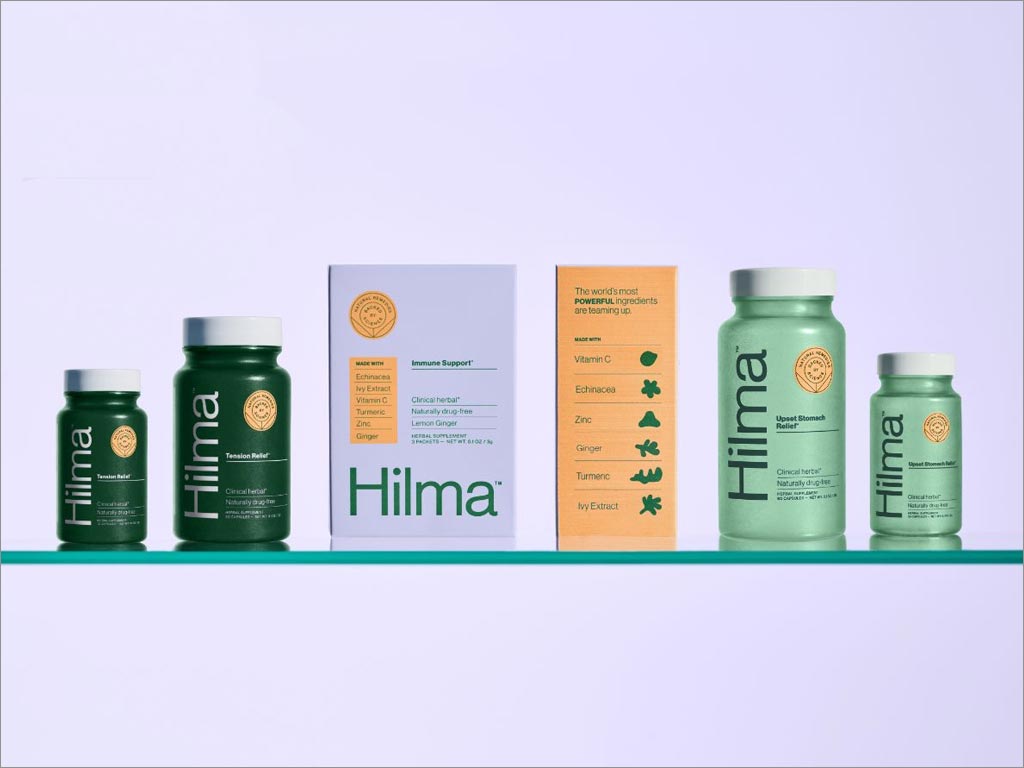 傳達了天然成分和科學性的Hilma保健補品包裝設(shè)計