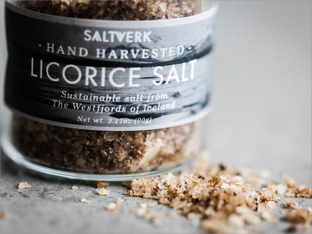 冰島SALTVERK食用鹽瓶簽包裝設(shè)計