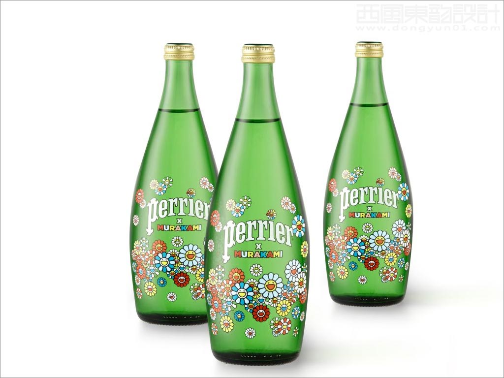 法國Perrier與日本藝術(shù)家村上隆合作蘇打水包裝設計