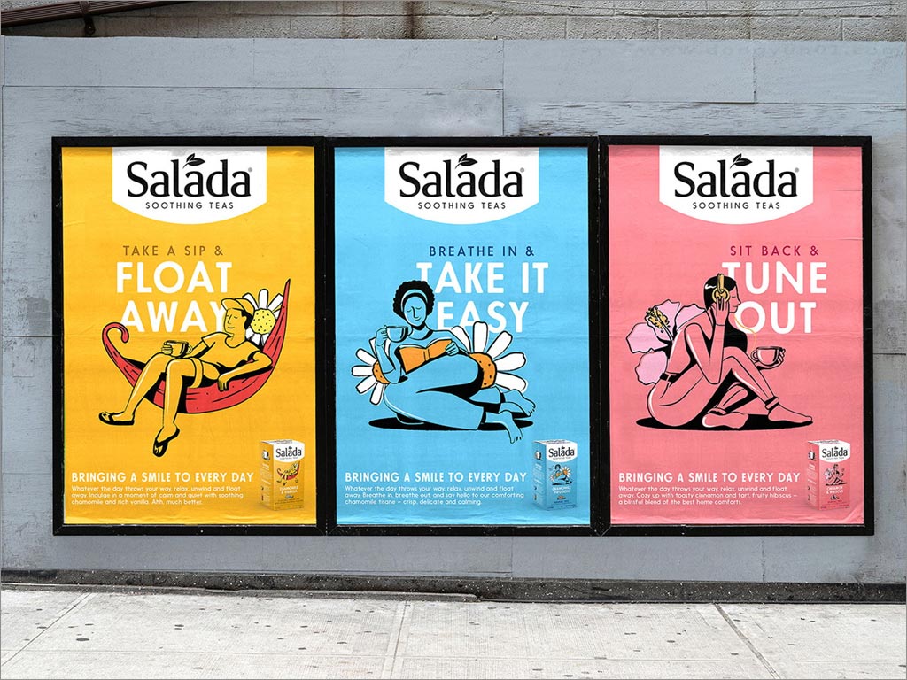 美國Salada舒緩涼茶海報(bào)設(shè)計(jì)