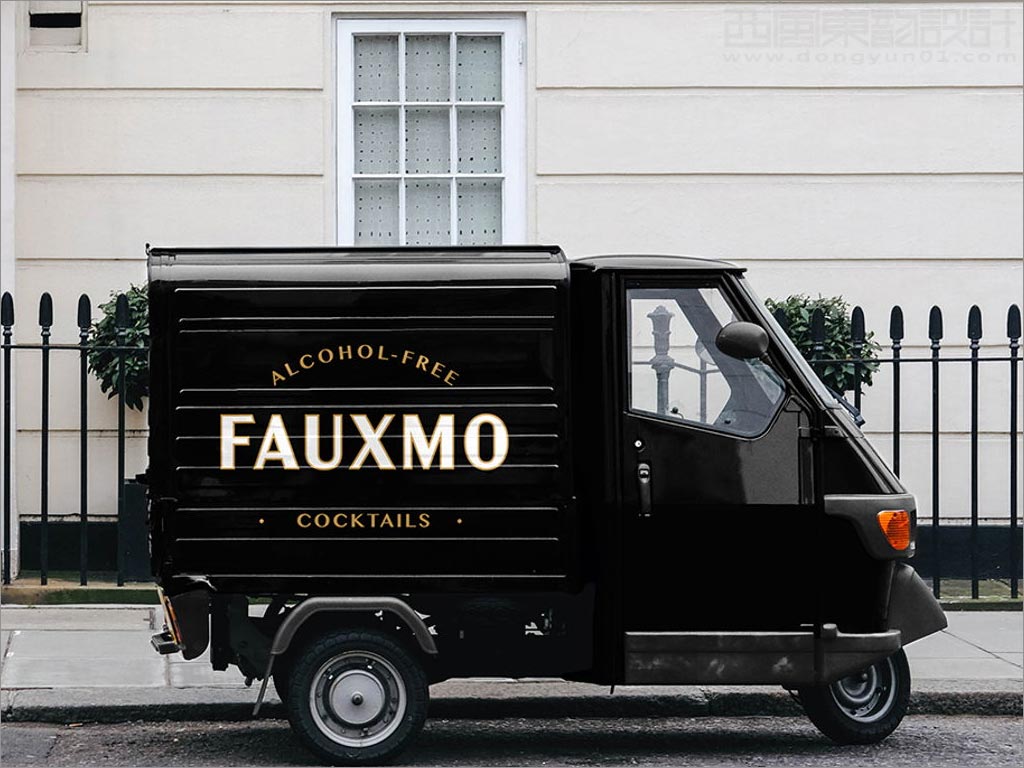 時(shí)尚的FAUXMO無(wú)酒精雞尾酒貨車(chē)車(chē)體設(shè)計(jì)