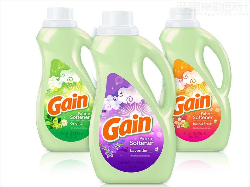 美國Gain洗衣液日化用品包裝設(shè)計