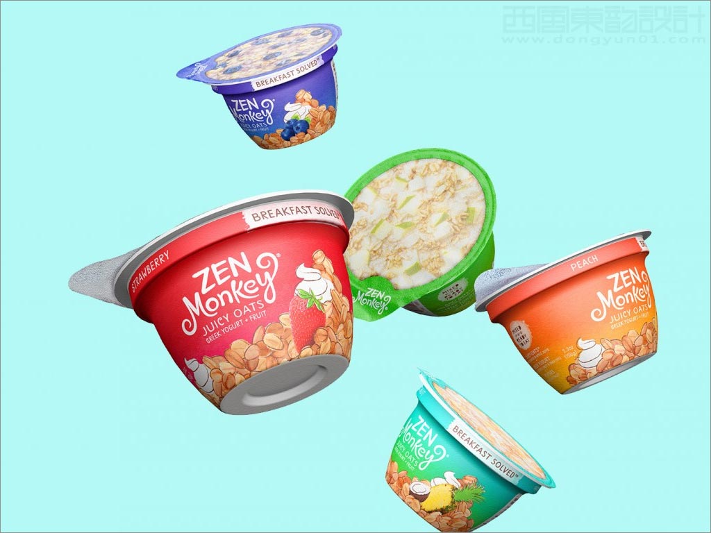 美國zen monkey早餐速食粥包裝設(shè)計(jì)