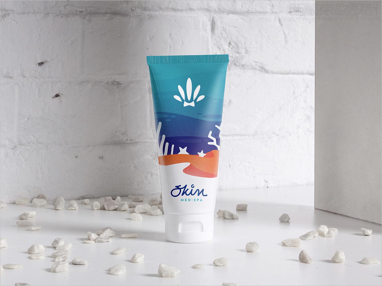 美國Skin Med Spa肌膚修復藥妝產(chǎn)品軟管包裝設計
