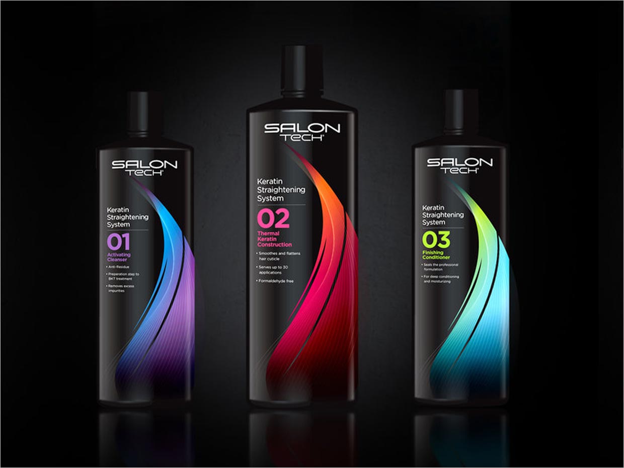 美國Salon Tech美容美發(fā)產(chǎn)品包裝設(shè)計(jì)之另外的設(shè)計(jì)方案