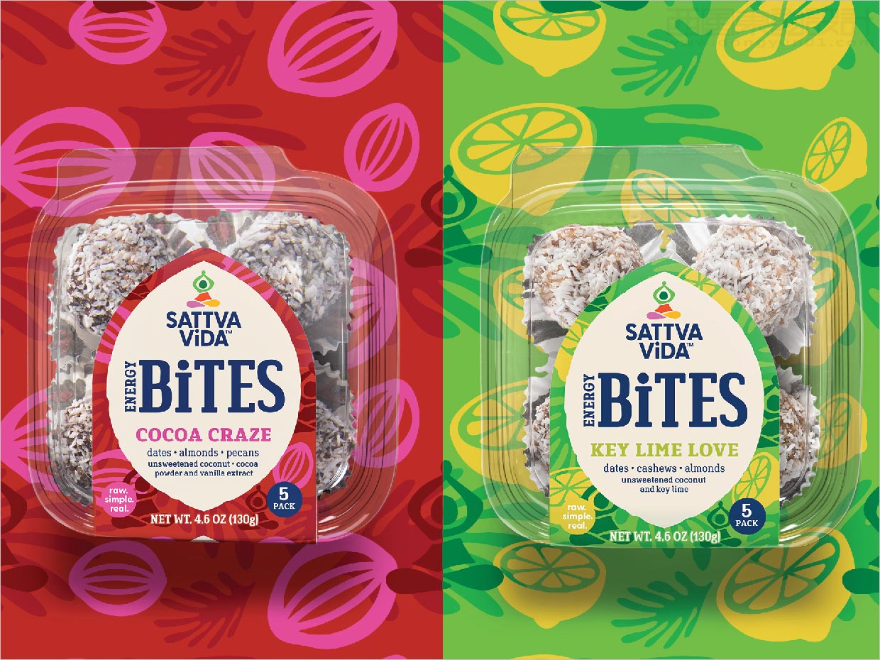 美國Sattva Vida素食小吃包裝設(shè)計(jì)