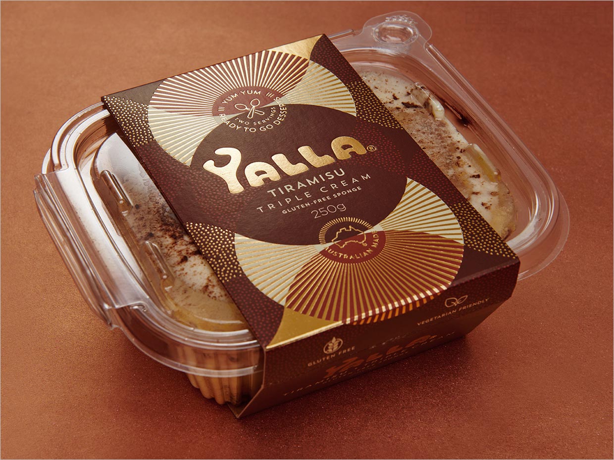 澳大利亞Yalla甜品糕點食品標簽包裝設(shè)計