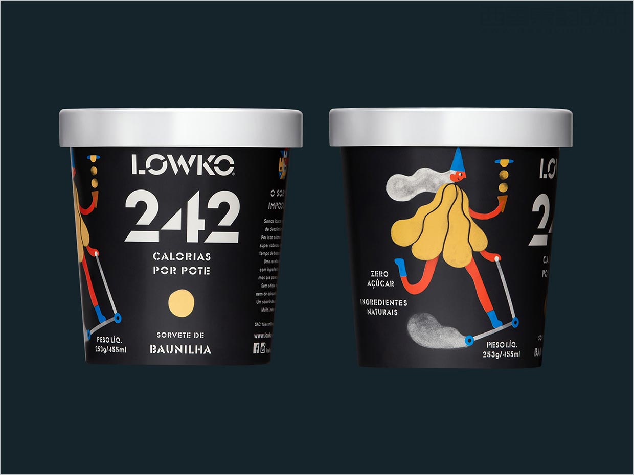 Lowko 冰淇淋冰淇淋包裝設(shè)計，適合各種個性和口味的角色