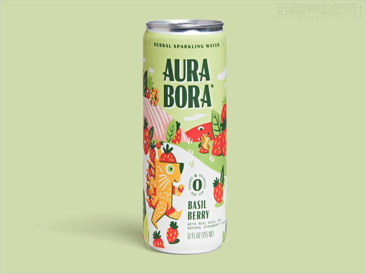 Aura Bora植物起泡水功能飲料包裝設(shè)計