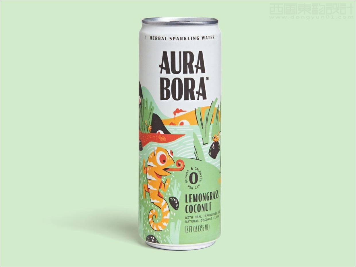Aura Bora植物起泡水功能飲料包裝設(shè)計