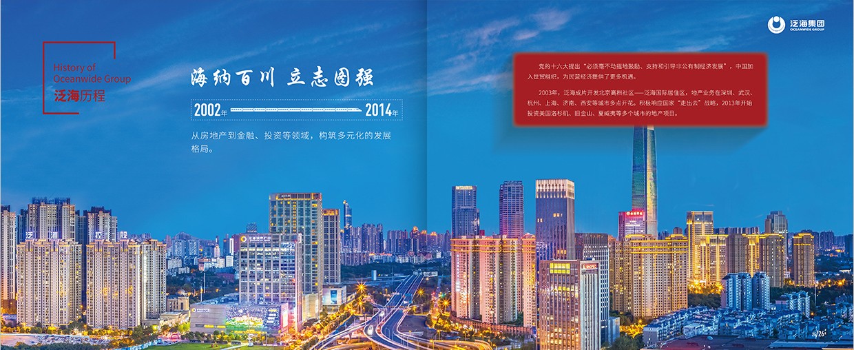 中國泛?？毓杉瘓F(tuán)35周年畫冊設(shè)計(jì)之泛海歷程頁面設(shè)計(jì)